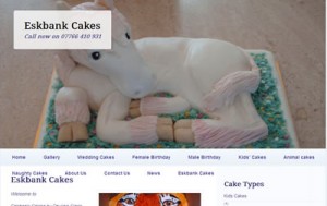 Eskbank Cakes website thumbnail